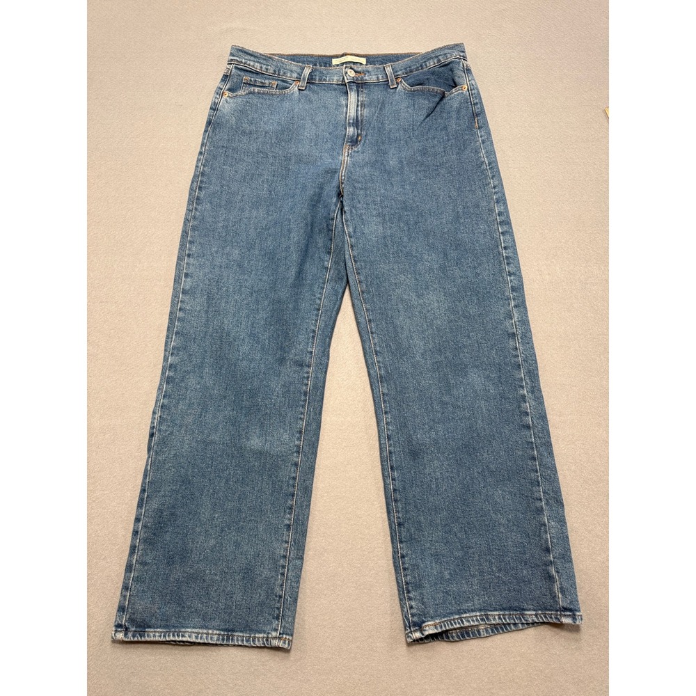 Levi's Signature Gold Jeans Women's 16W Blue Heritage Original Wide‎ Leg Baggy